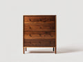 Commode - Bois - 85x42x110 cm - Brun noyer - Style vintage